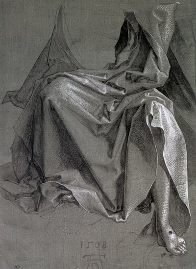 Study of the robes of Christ by Albrecht Dürer